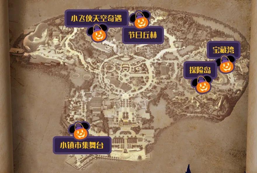 迪士尼村的鬼魅之夜，从繁华到神秘的转变