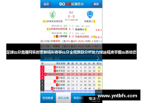 体育足球比分直播，实时掌握赛场动态，畅享足球盛宴