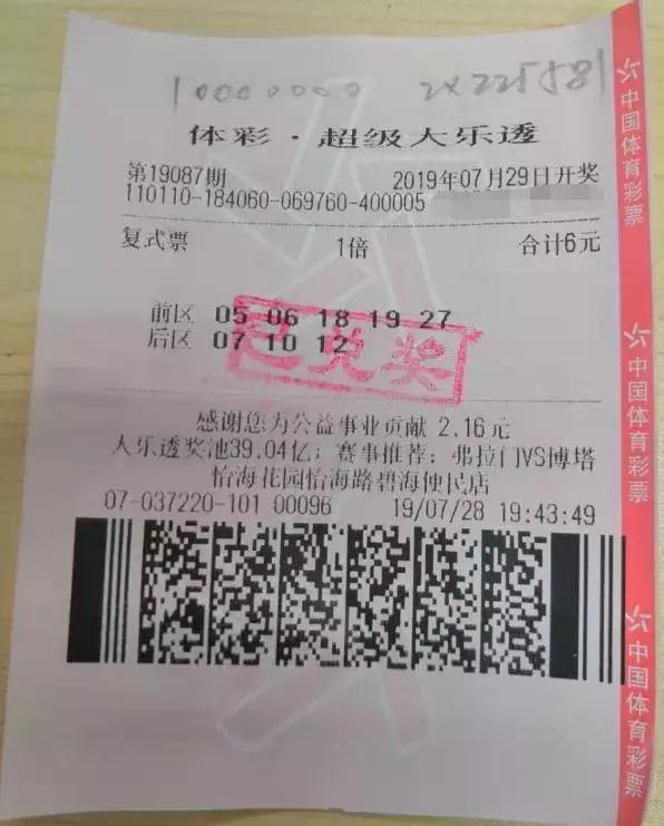 大乐透已自己生日选号，幸运降临的独特体验