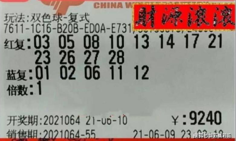 揭秘双色球彩票背后的故事，一张中奖彩票的图片与梦想成真