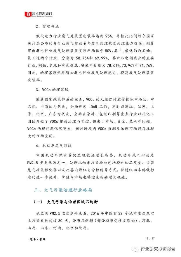 空气污染的报告结论